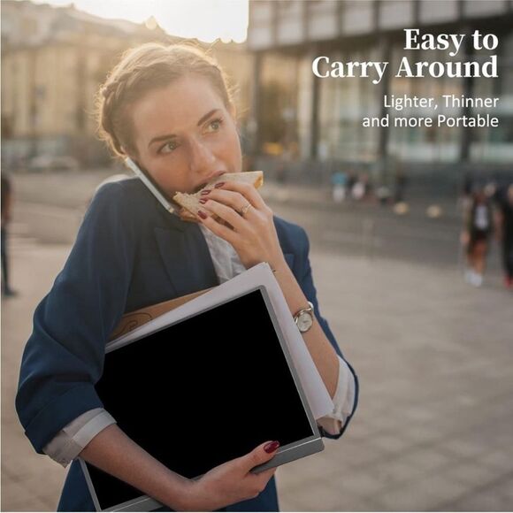 KYY Portable Monitor Display Gaming Monitor w/Premium Smart Cover, Speakers - Picture 12 of 13